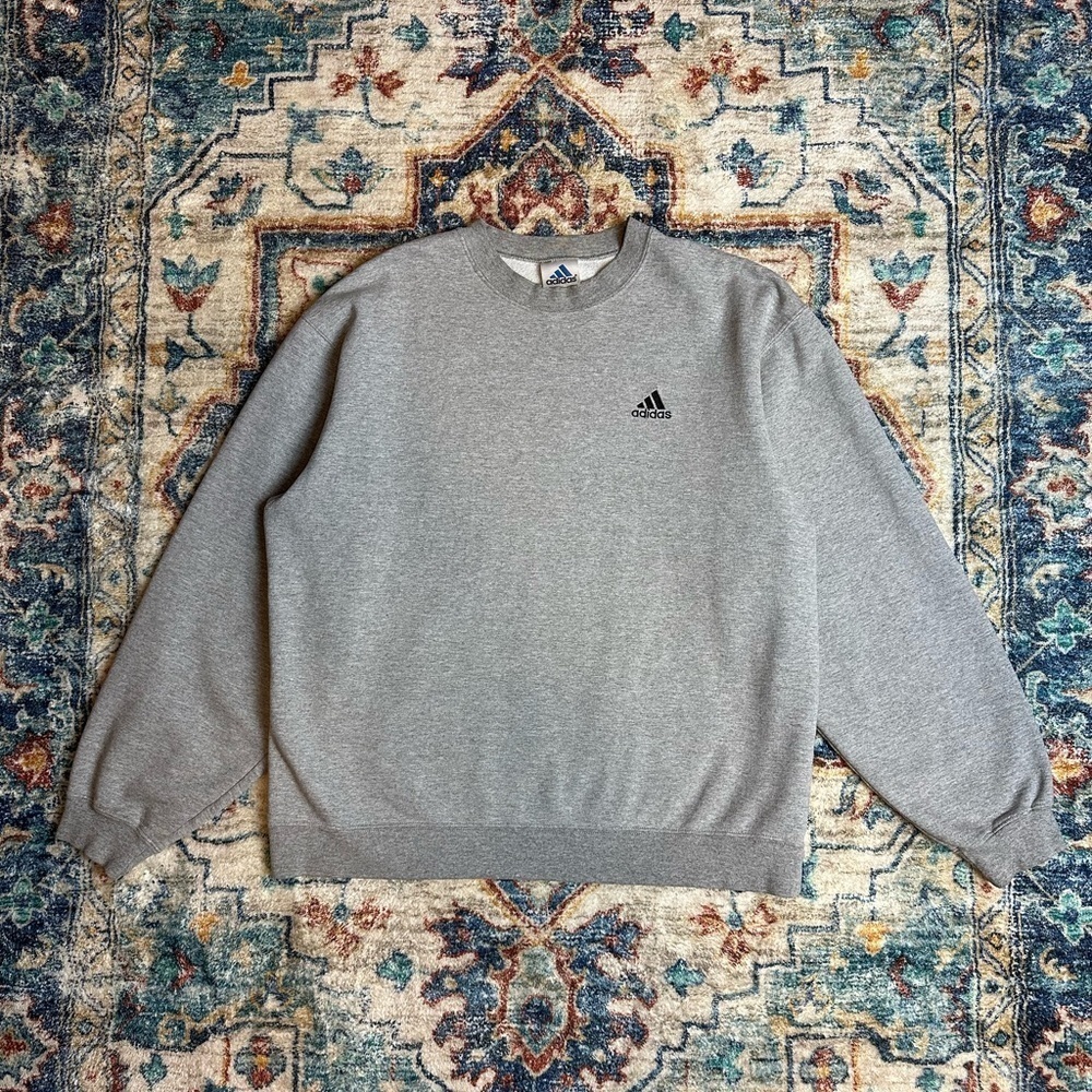 Vintage Adidas Logo Crewneck Small